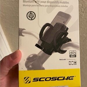 Scosche Black Bike Mount for Mobile Devices OPENED BOX! LOOKS GREAT!!